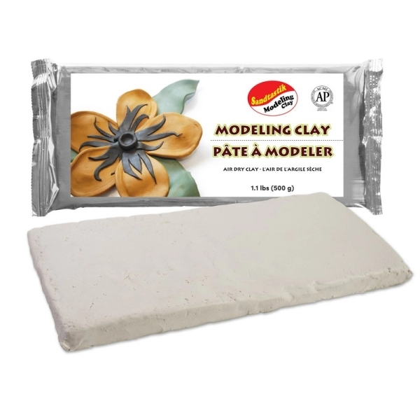 Air Dry Modeling Clay, White #CLA1 - The Colored Sand Company